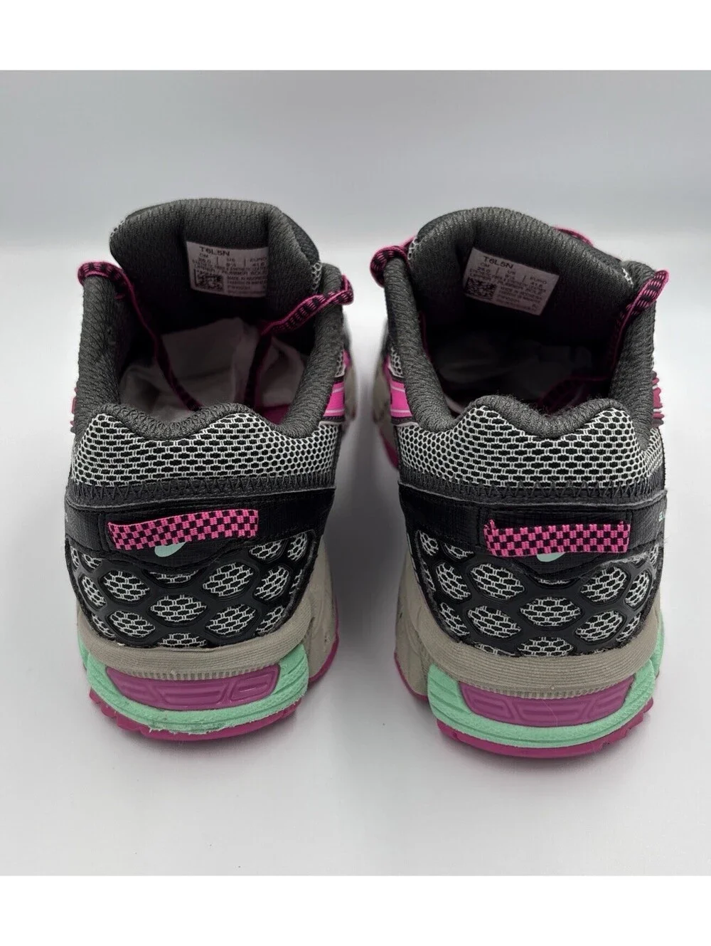 ASICS Gel Kahana 8 Trail Running Shoes Women's 9.5 Dark Steel Pink Glow